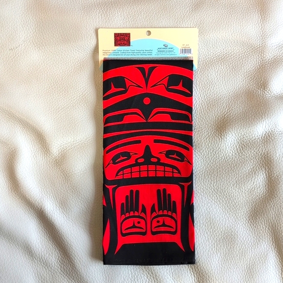 Cotton Kitchen Longhouse Indigenous Design by Jason Peters, Salish - Picture 4 of 5